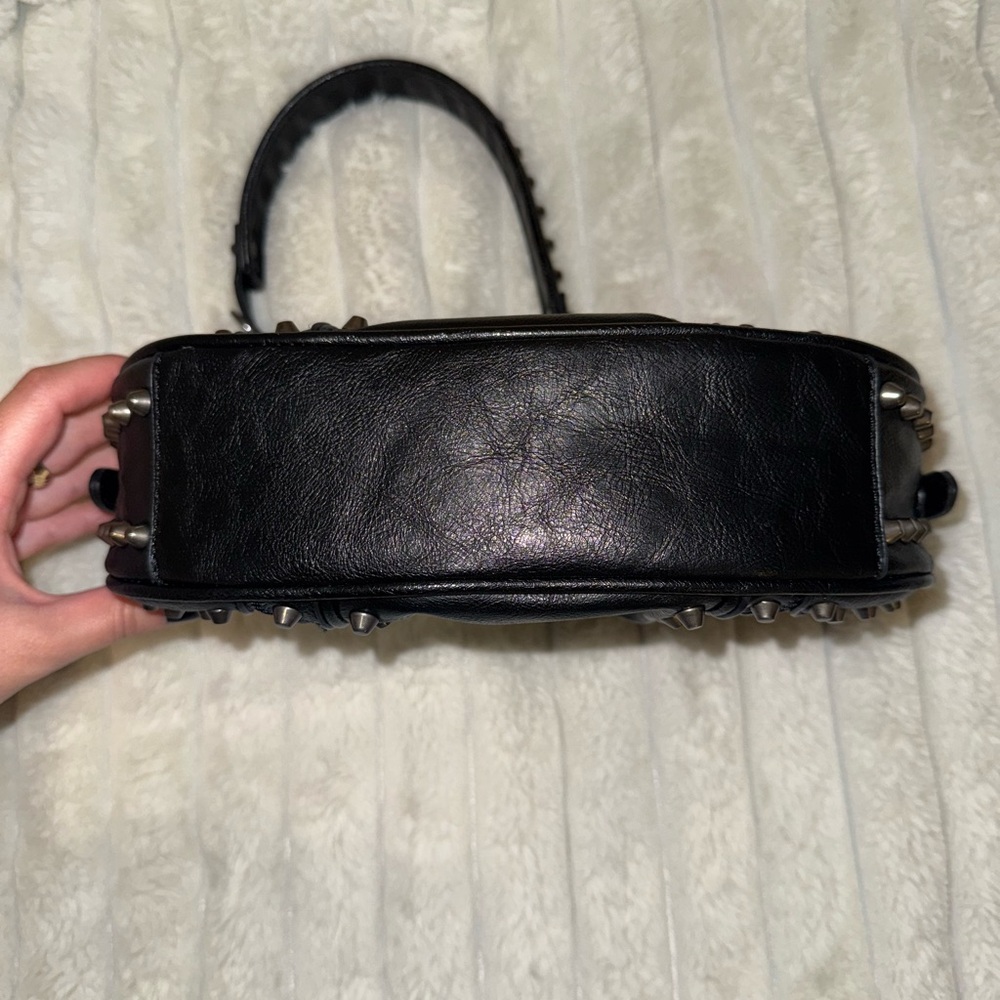 Zara Black Studded Women's Shoulder Bag - Picture 5 of 6